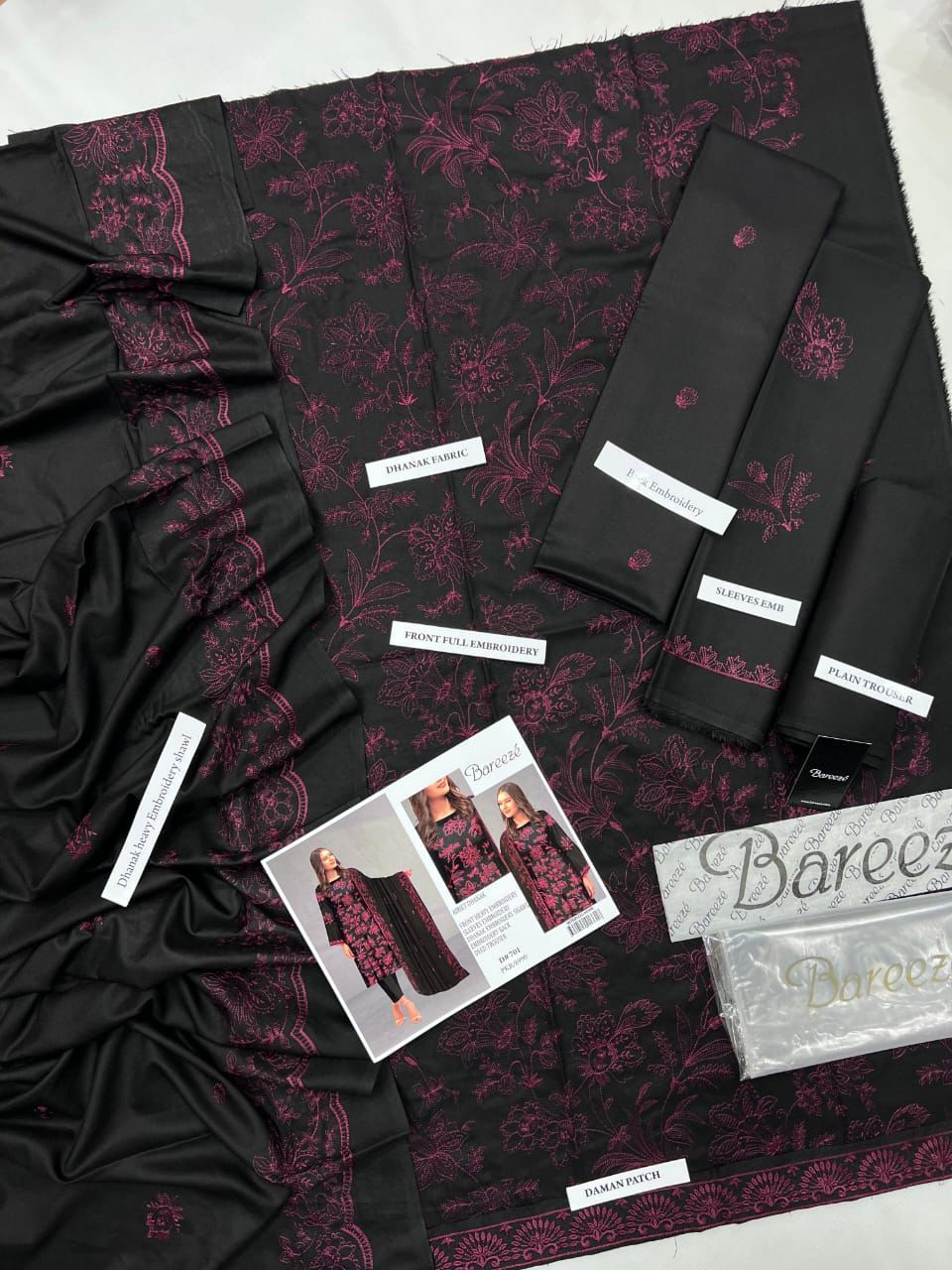 BAREEZE IN 3 COLOURS PREMIUM DHANAK