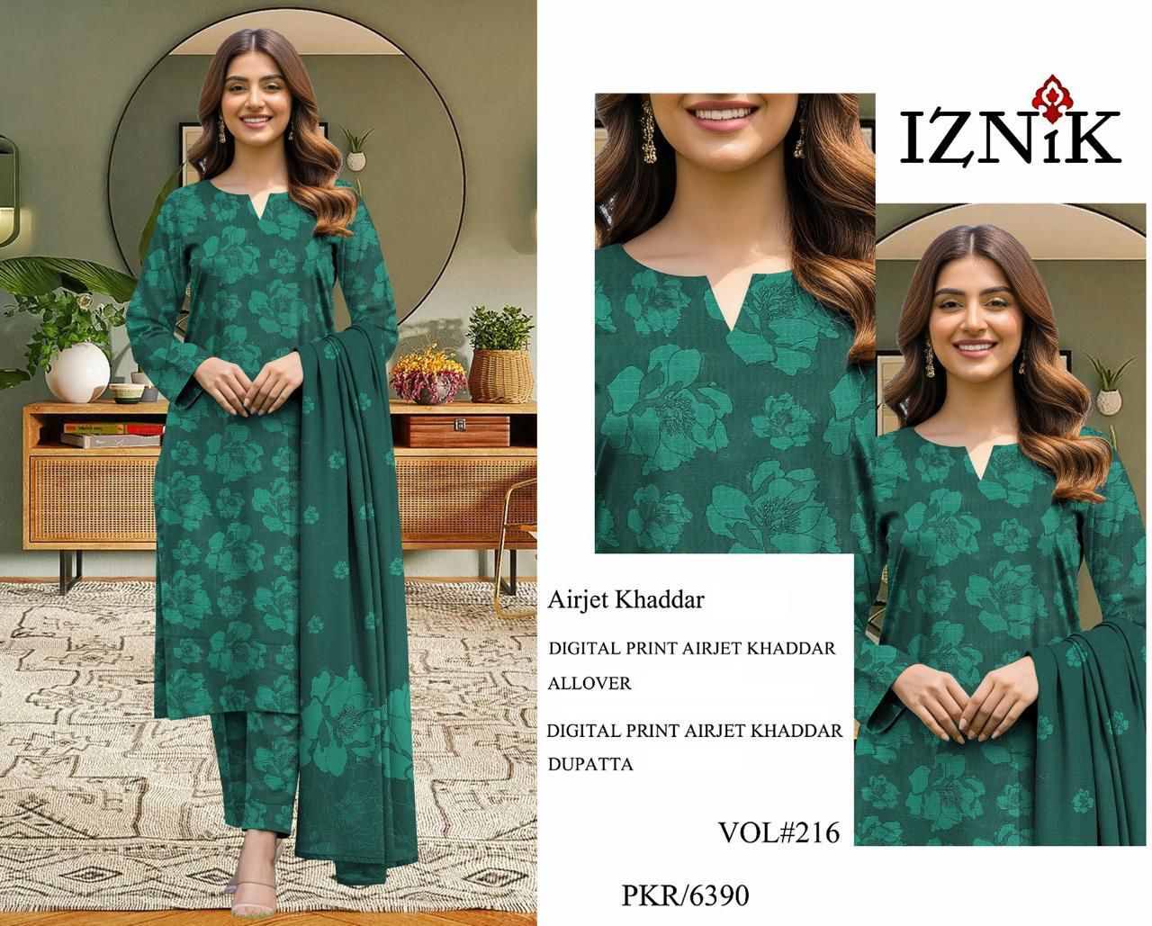 IZNIK 3Pc 19 Designs