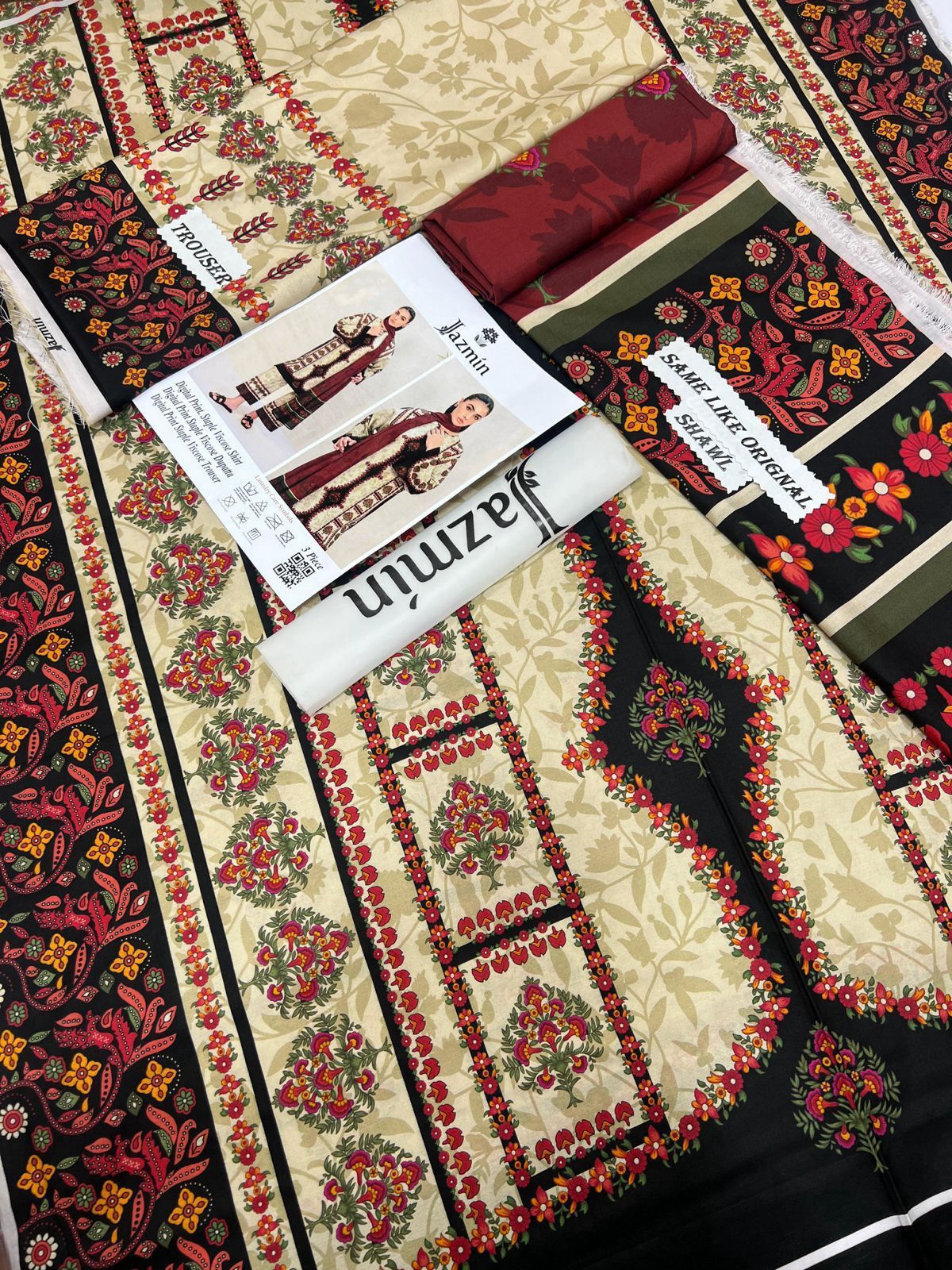 JAZMIN Viscose 3-Piece Suits 10 Designs