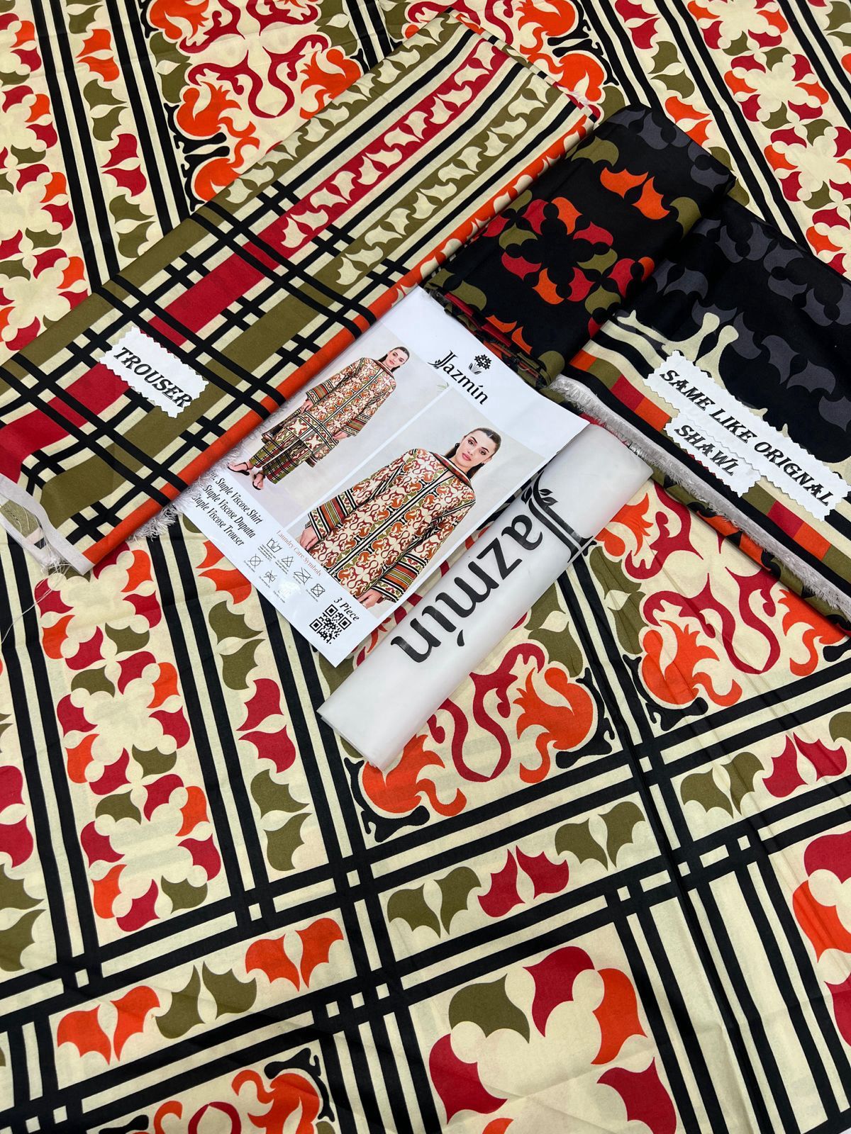 JAZMIN Viscose 3-Piece Suits 10 Designs