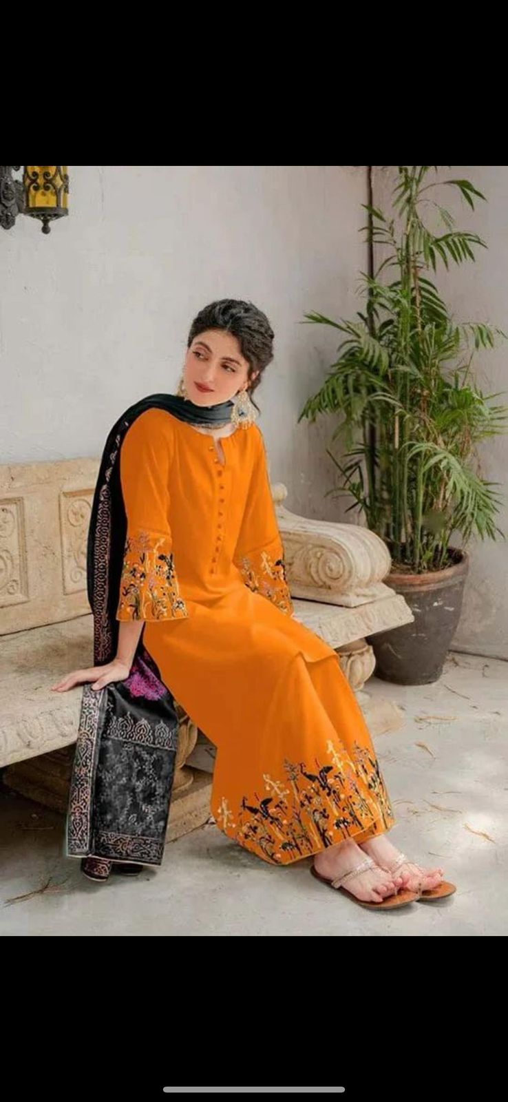 Premium Dhanak 3PC Embroidered Suit 4