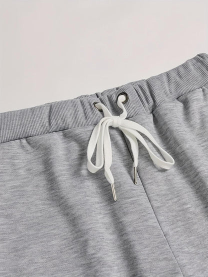 2 Pcs Men's  Graphic Sweatshirt Track Suit