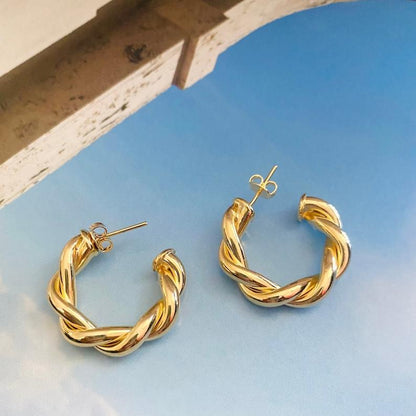 Funky Resin Polish Artificial Stones Earrings