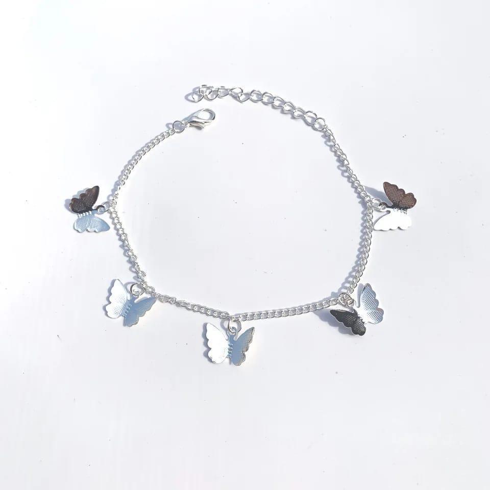 Gold Plated Artificial Stones Anklet