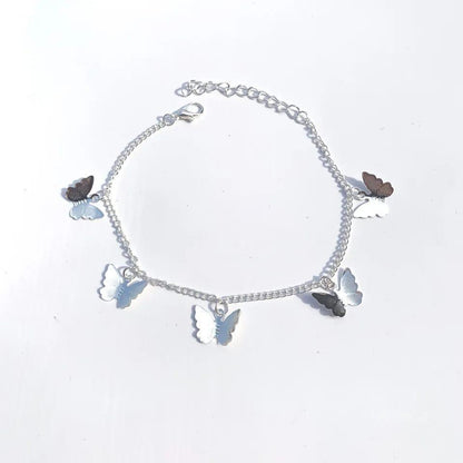 Gold Plated Artificial Stones Anklet