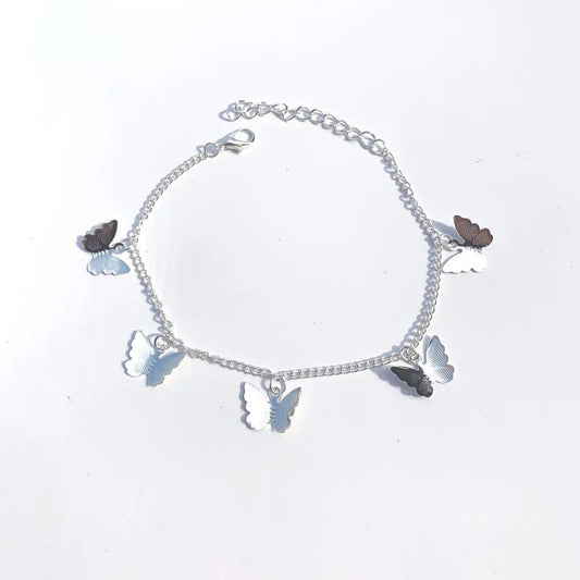 Gold Plated Artificial Stones Anklet