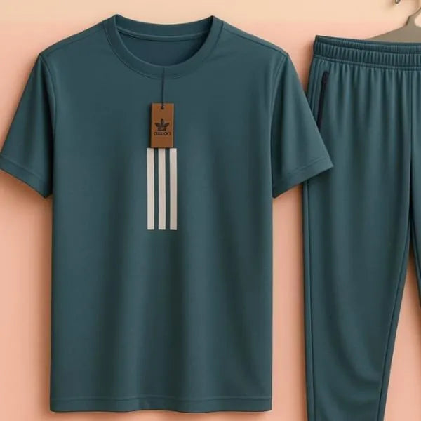 2 Pcs Men's Dri Fit Printed Track Suit