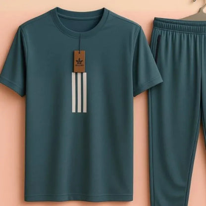2 Pcs Men's Dri Fit Printed Track Suit