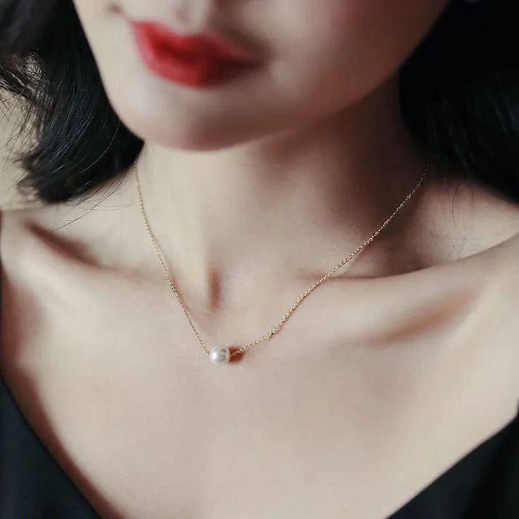 1 Pc Alloy Gold Plated Pearl Stone Pendant