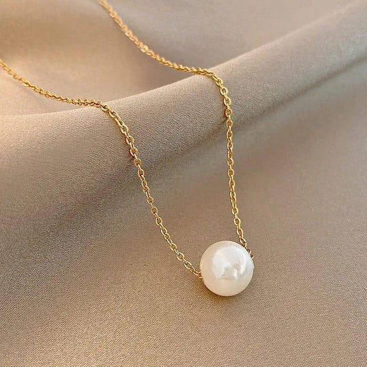 1 Pc Alloy Gold Plated Pearl Stone Pendant