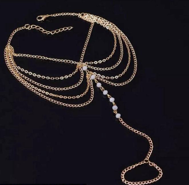 Beautiful Anklet In Golden