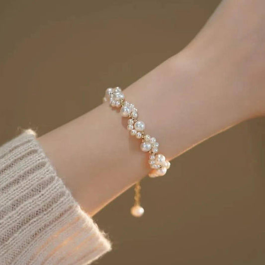 1 Pc Resin Plated Beautiful Pearl Bracelet