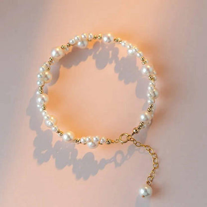 1 Pc Resin Plated Beautiful Pearl Bracelet