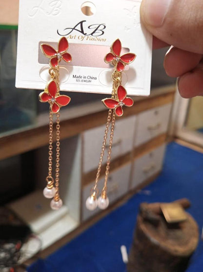 Butterfly Long Tassel Earrings For Women