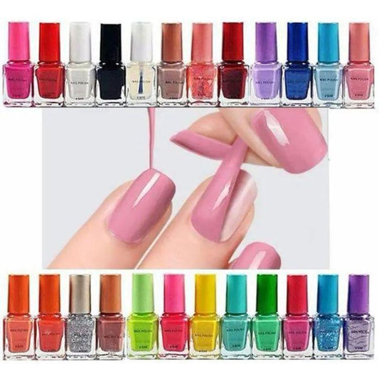 12 Pcs Peel Off Nail Polish Set