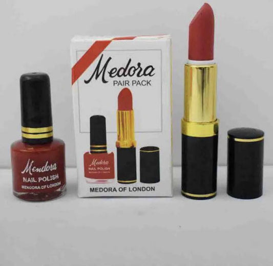 2 In 1 Medora Lipstick & Nail Polish Bundle - High Pigmented