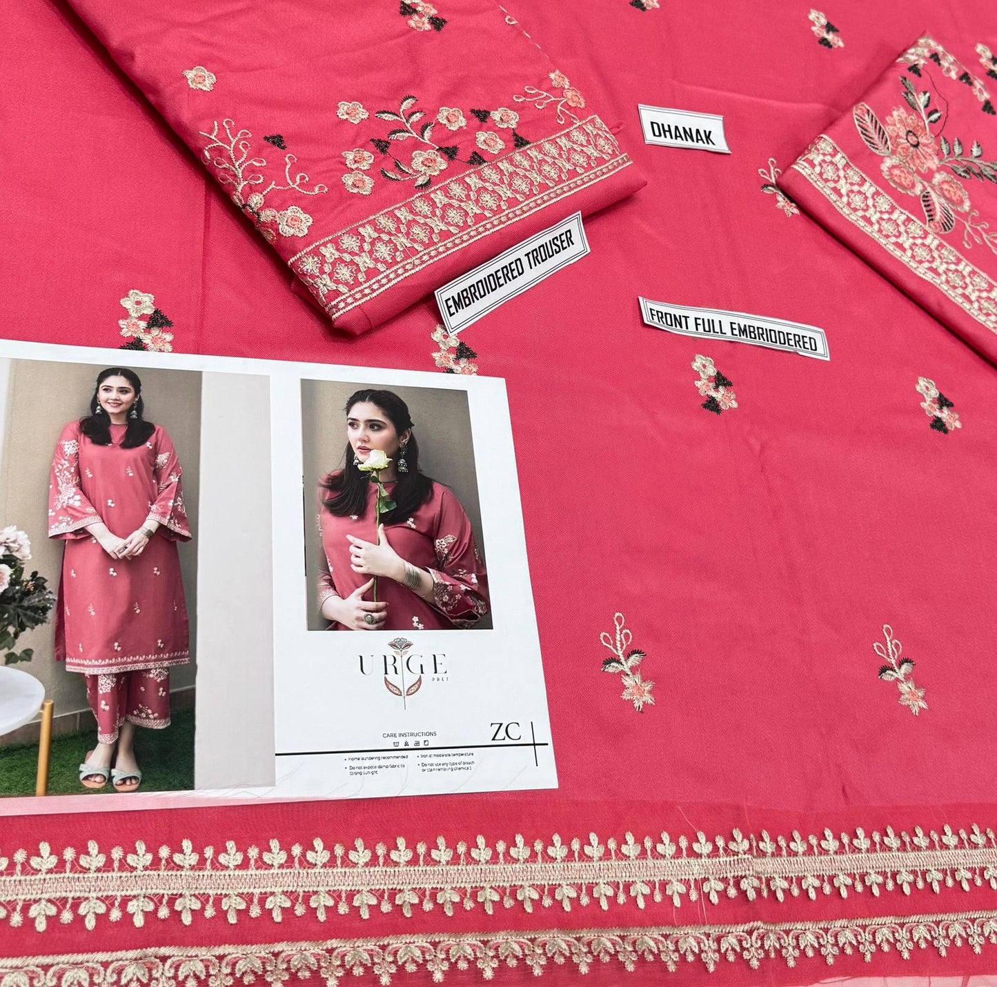 Jazmin 2PC Premium Dhanak Suit 1