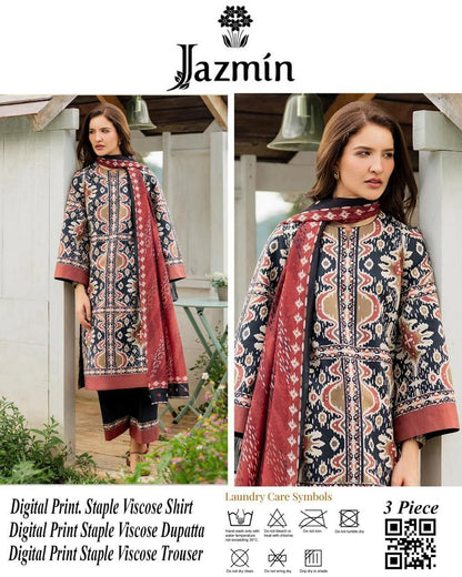 JAZMIN Viscose 3-Piece Suits 10 Designs