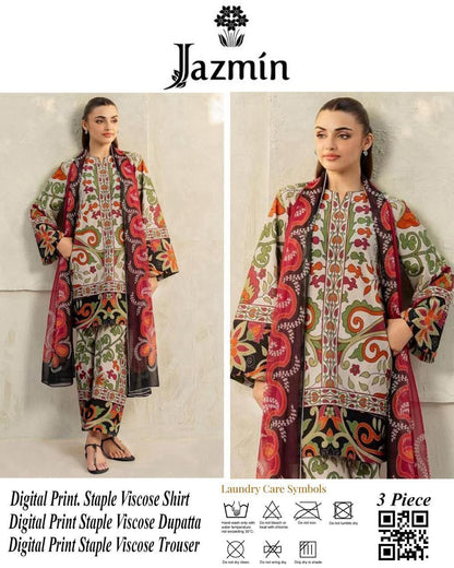 JAZMIN Viscose 3-Piece Suits 10 Designs