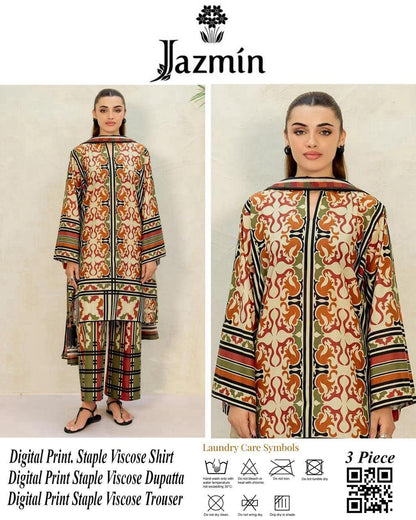 JAZMIN Viscose 3-Piece Suits 10 Designs