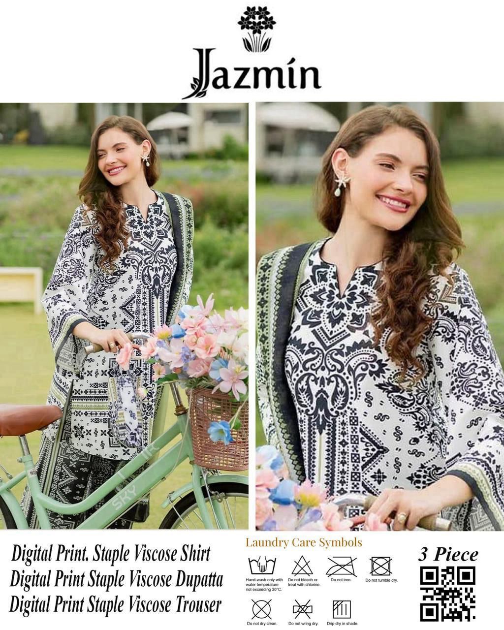 JAZMIN Viscose 3-Piece Suits 10 Designs